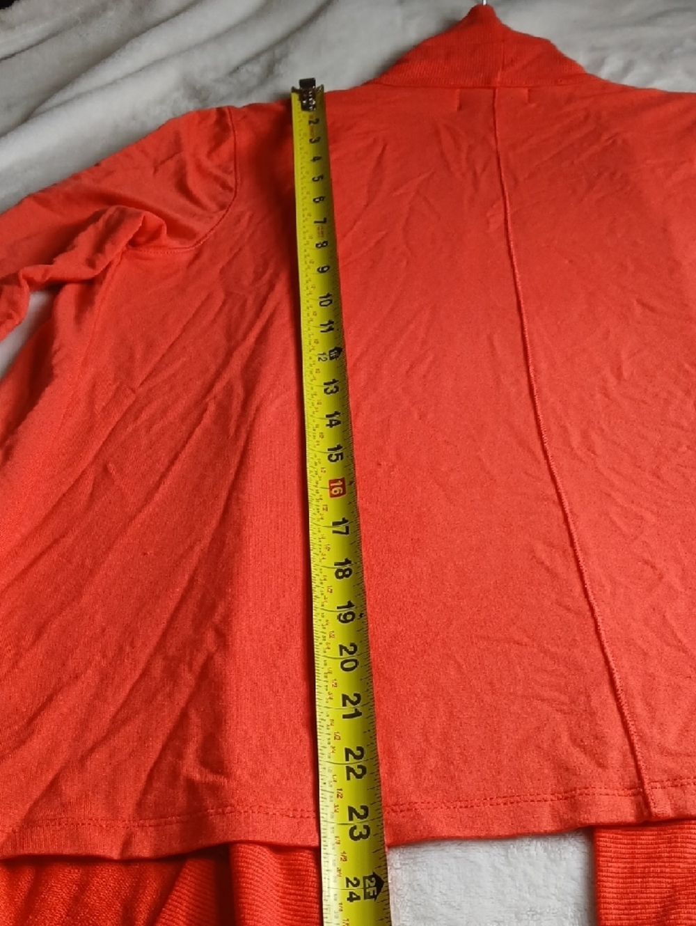 Liz Claiborne Coral Open-Front Draped Cardigan - Picture 8 of 9